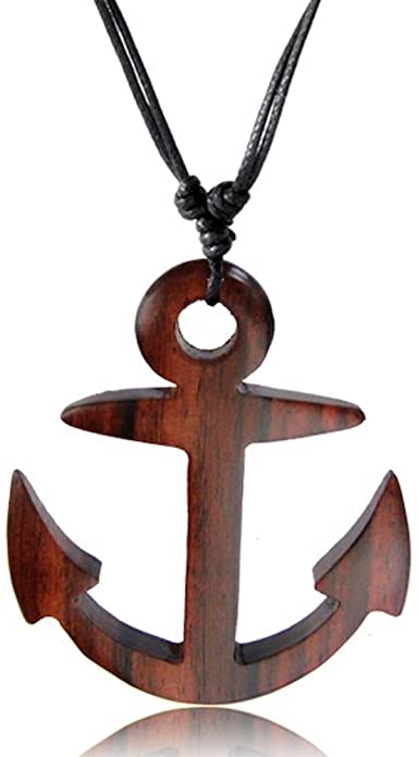 Earth Accessories Adjustable Wood Necklace for Women Men - A Shop Earth Accessories