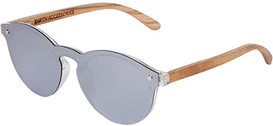 Wood Sunglasses for Men and Women, Retro One-Piece Wooden Polarized Sunglasses, Gray