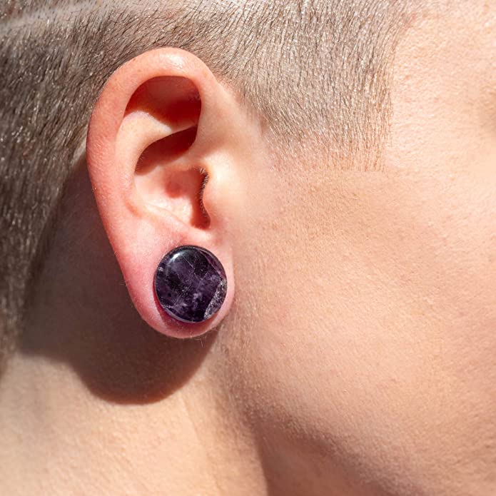 Sanfenly 10 Pairs Fake Gauge Earrings for Men Women Stainless Steel Black  Silver Middle Finger Lightning Ear Stud Earrings Round Cheater Plug Screw  Earrings Faux Gauges Ear Tunnel - Yahoo Shopping